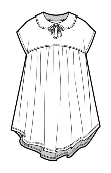 Эскиз ночной сорочки