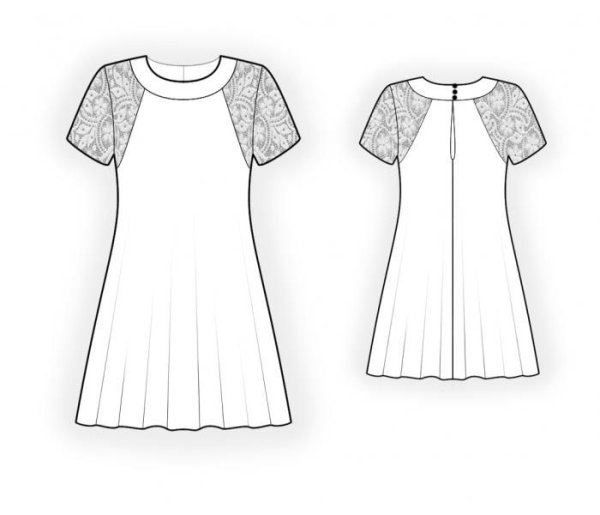 Эскиз домашнего платья