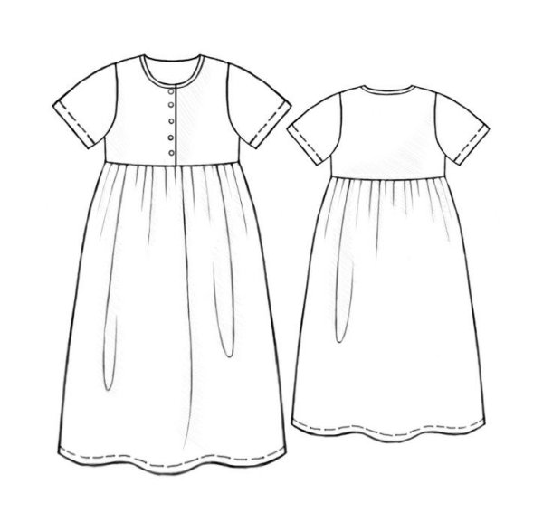 Эскиз ночной сорочки