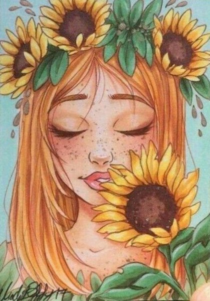 Нарисовать девушку с веснушками