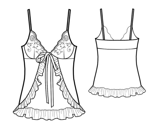 Эскиз ночнушки