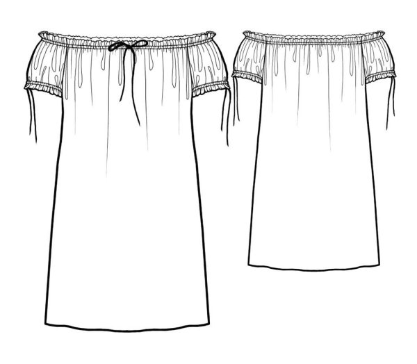 Эскиз ночной сорочки