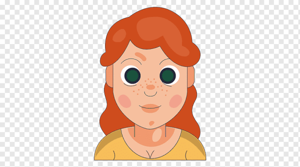 Веснушки на лице вектор