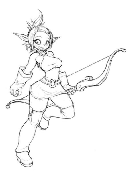 Раскраска Вакфу Евангелина