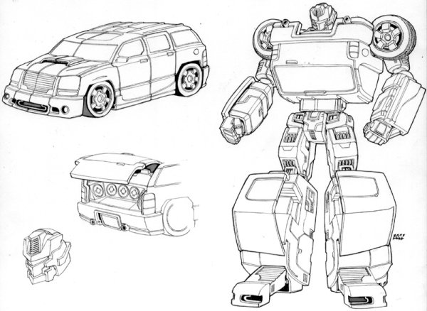 Раскраска Тобот