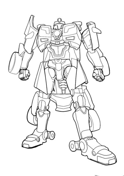 Робот Тобот раскраска
