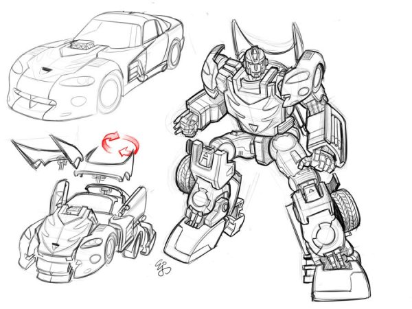 Робот Вспыш раскраска