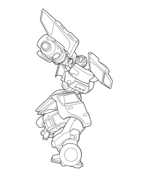 Боты спасатели раскраска Оптимус Прайм