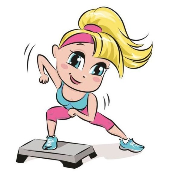 Спортивная девочка мультяшная