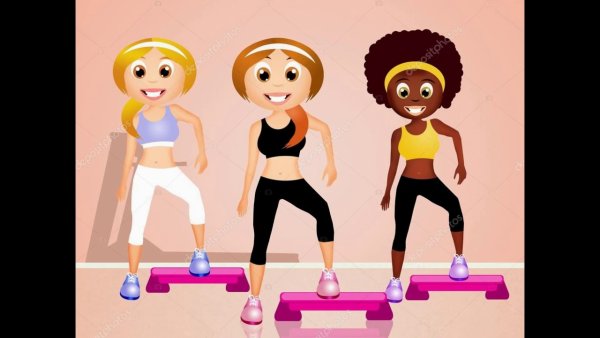 Аэробика иллюстрации