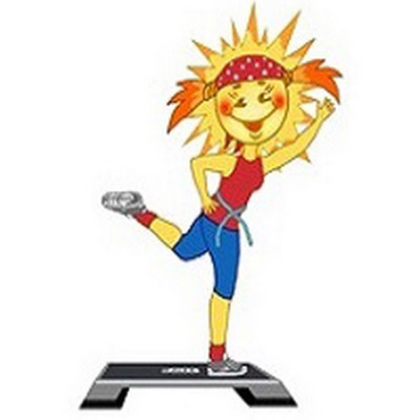 Степ-аэробика для детей в детском саду мультяшный