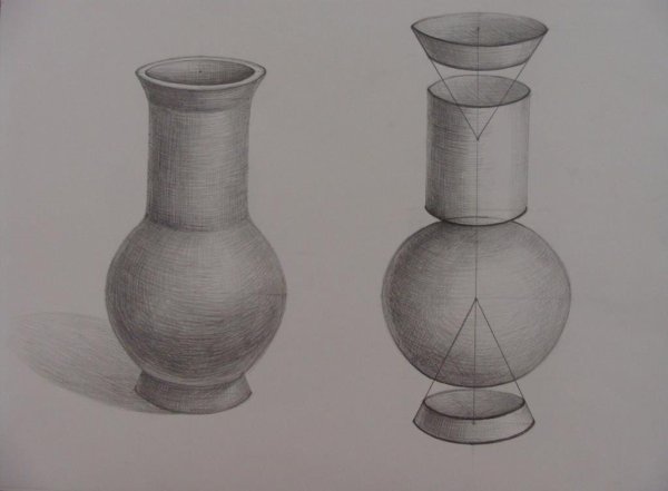 Кувшин карандашом