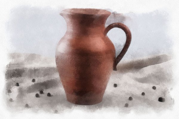 Ваза карандашом