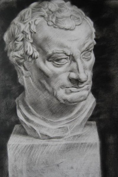 Гипсовая голова Гаттамелата