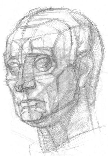 Гипсовая голова Гаттамелата Академический