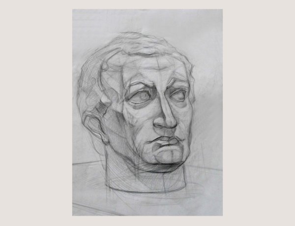 Гипсовая голова Гаттамелата Академический