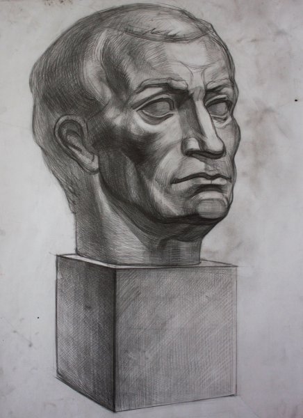 Гипсовая голова Гаттамелата Академический