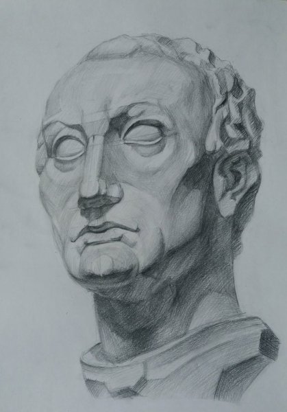 Гипсовая голова Гаттамелата Академический