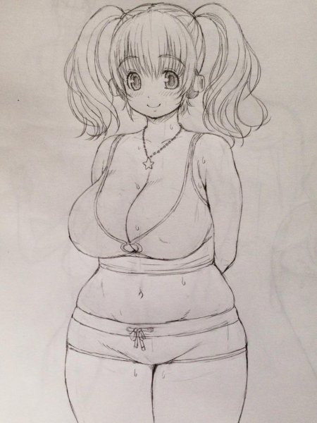 Рисовка груди