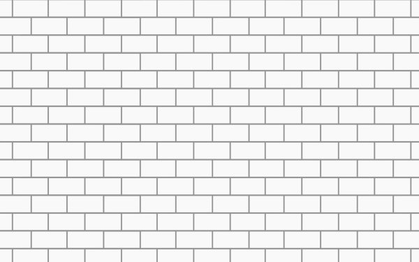 Белая кирпичная стена