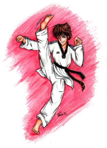 Каратист абстракция