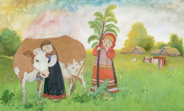 Рисунок к сказке крошечка Хаврошечка