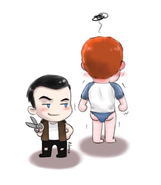 Микки и йен рисунки