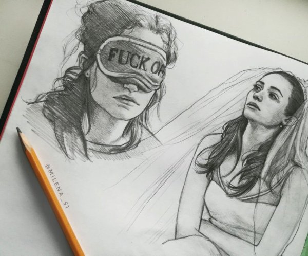 Микки и йен рисунки