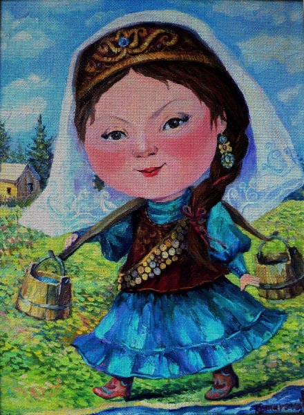 Легкий рисунок Крымской татарки