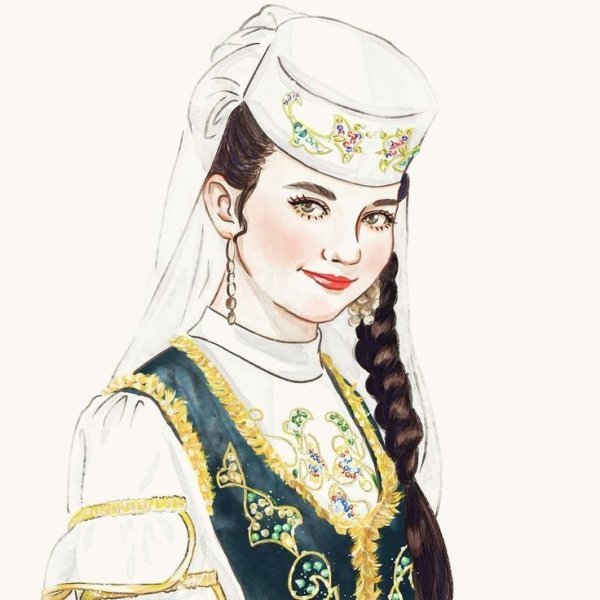 Сююмбике царица Казанская рисунок