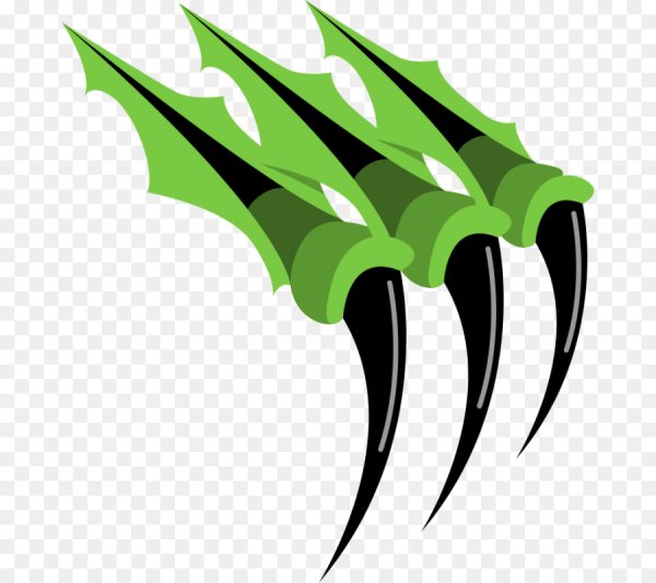 Когти на прозрачном фоне