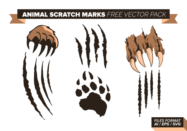 Лапа медведя вектор