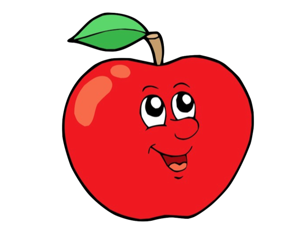 Яблоко мультяшное