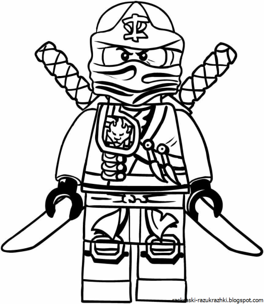 Раскраски LEGO Ninjago Кружитцу