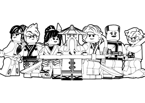 Раскраски лего Ниндзяго фильм