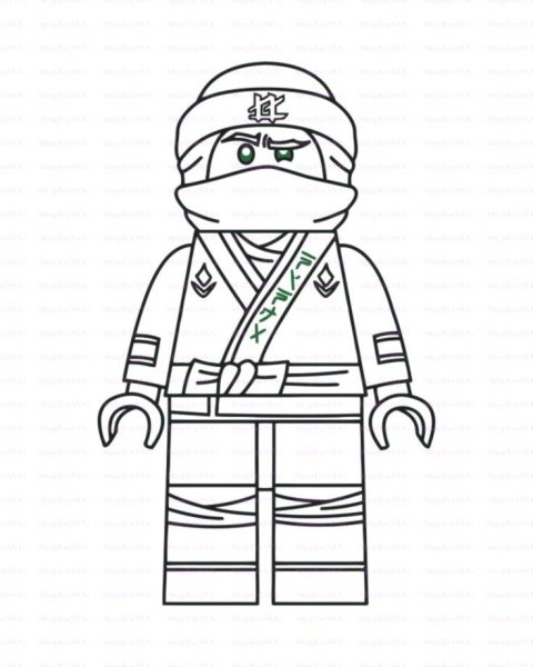 Ллойд из Ниндзяго раскраска