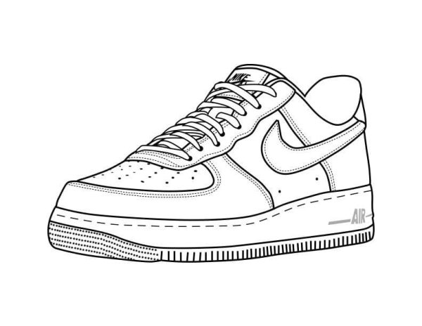 Nike Air Force 1 drawing