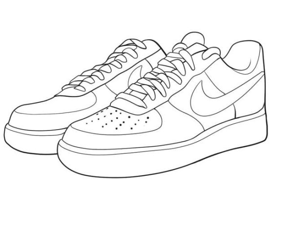 Раскраски найк АИР Джордан