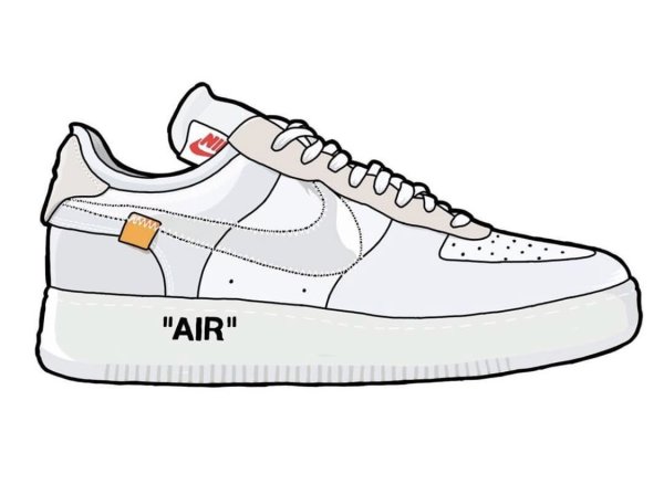 Nike Air Force 1 drawing