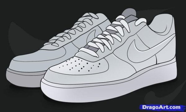 Nike Air Force 1 раскраска