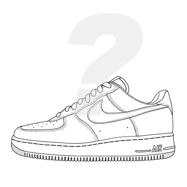 Nike Air Force 1 раскраска