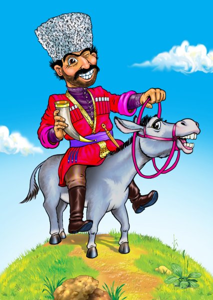 Грузинская живопись джигит