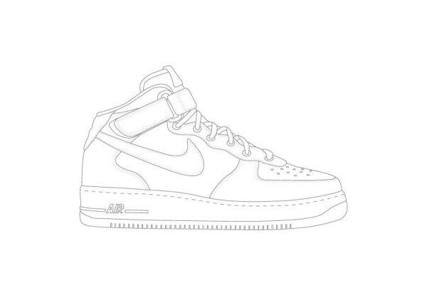 Nike Air Force 1 вектор