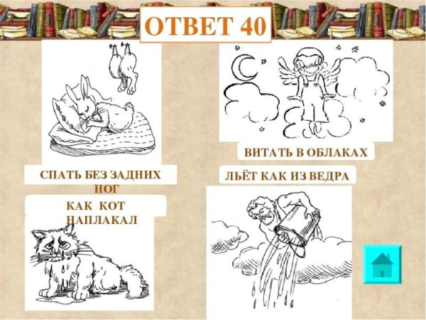 Фразеологизмы рисунки