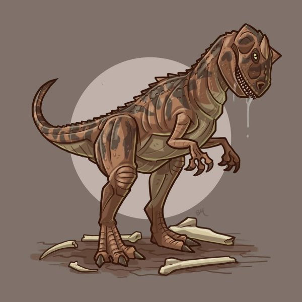 Карнотавр арт мир Юрского периода