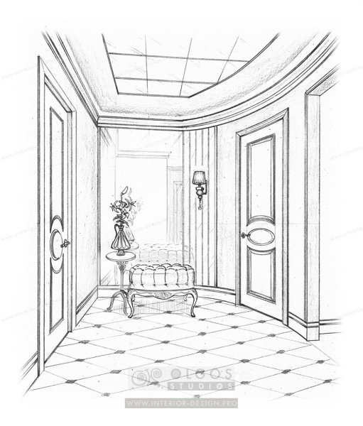 Прихожая раскраска