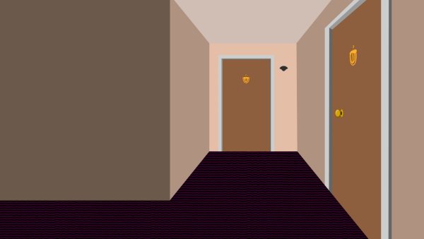 Перспектива школьного коридора