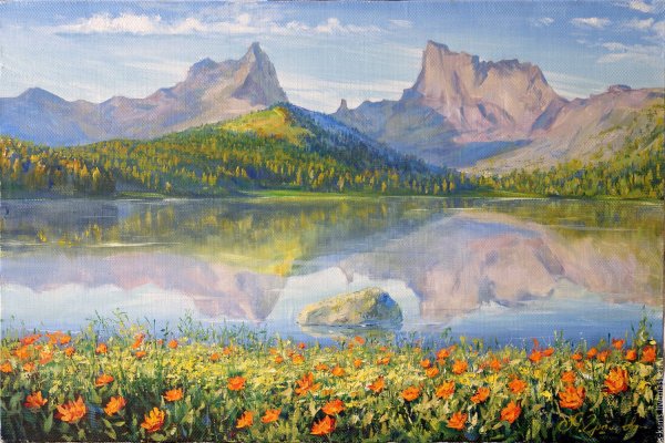 Купальница европейская Ботаническая иллюстрация