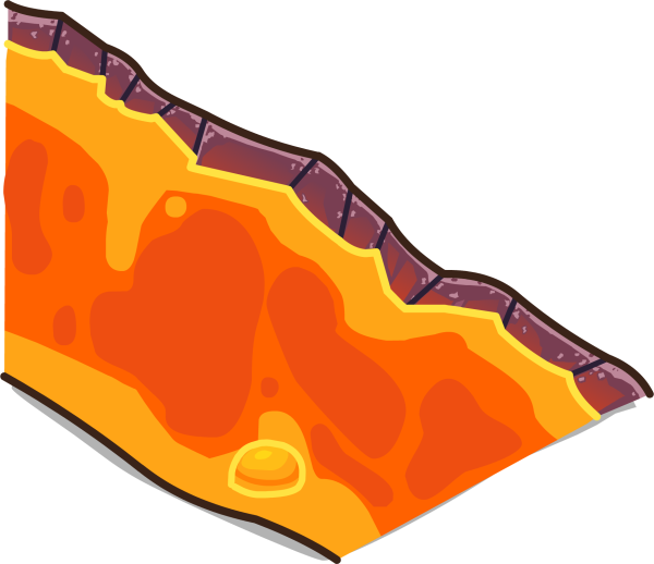 Лава картина вектор