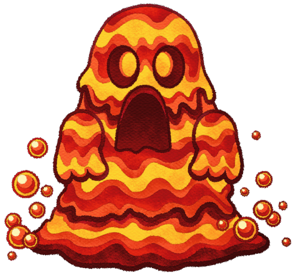 Лава нарисованная